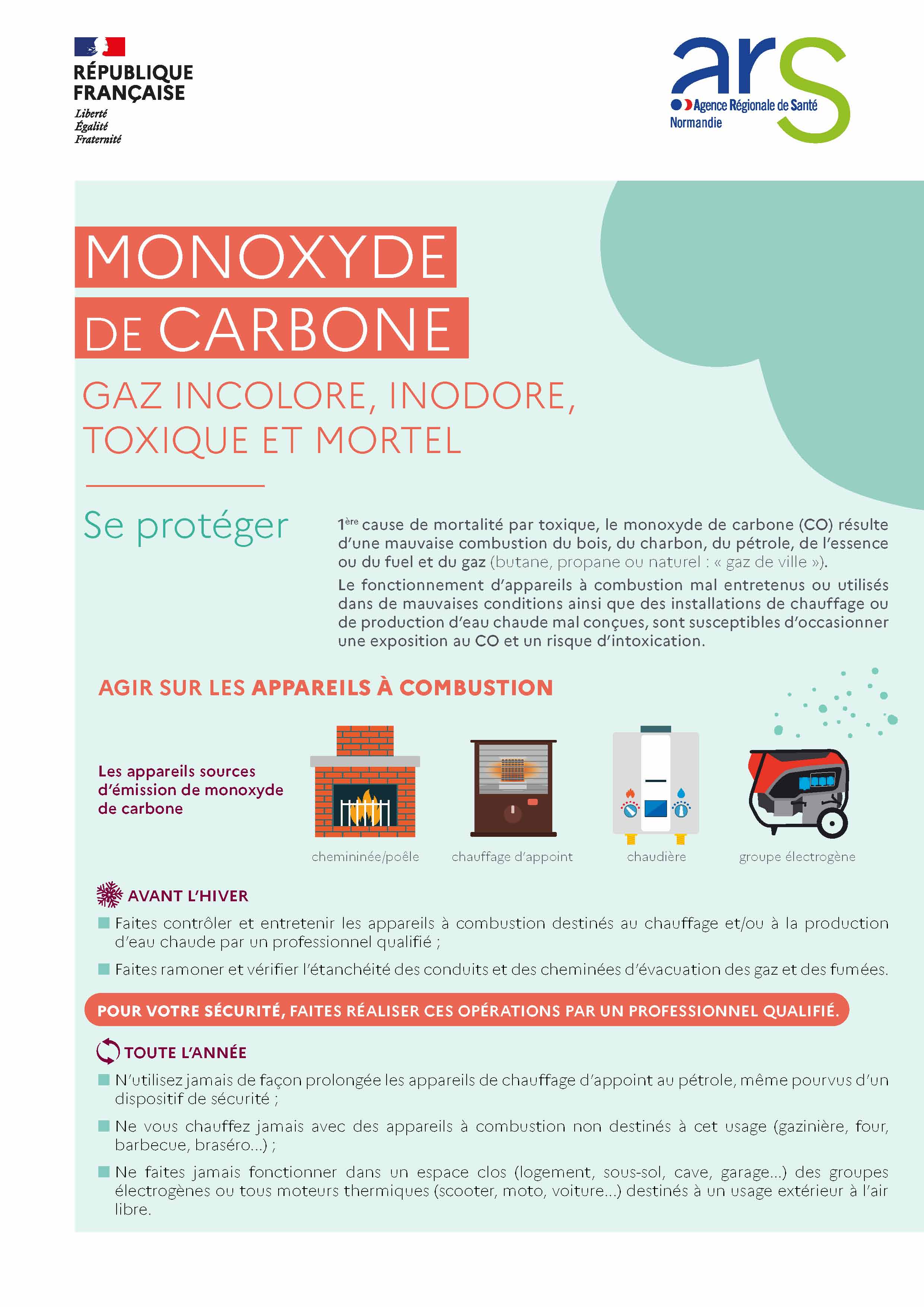 Attention au monoxyde de carbone, monoxyde de carbone 