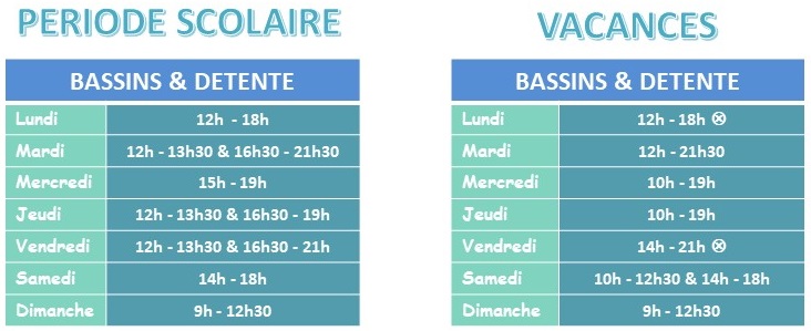 Horaires Détente