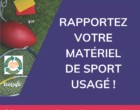 Collecte de matériel de sport usagé