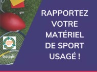 Collecte de matériel de sport usagé